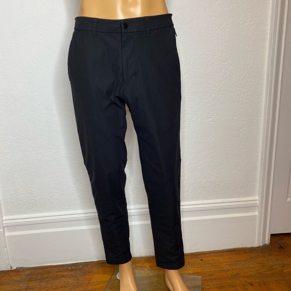 Lululemon Commission Pant Slim Warpstreme Men’s Size 32X28.5 Black GUC